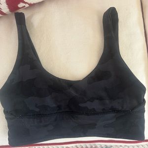 Lululemon camo/black reversible sports bra